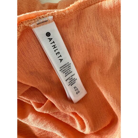Athleta Breezy Wrap Tank • Peach Orange • Size XL • Lightweight & Flowy - Picture 7 of 7